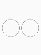 Серьги кольца QF «Классика», d=7 см, цвет серебро - Фото 3