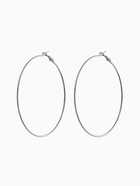 Серьги кольца QF «Классика», d=8 см, цвет серебро - Фото 1