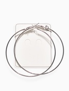 Серьги кольца QF «Классика», d=8 см, цвет серебро - Фото 5