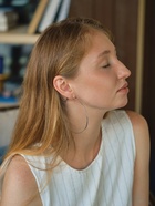 Серьги кольца QF «Классика», d=8 см, цвет серебро - Фото 2