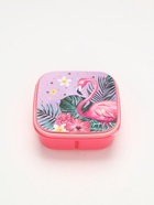 Ланч - бокс квадратный с секциями и ложкой «Фламинго», 400 мл - Фото 3