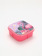 Ланч - бокс квадратный с секциями и ложкой «Фламинго», 400 мл - Фото 4
