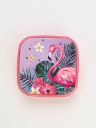 Ланч - бокс квадратный с секциями и ложкой «Фламинго», 400 мл - Фото 5