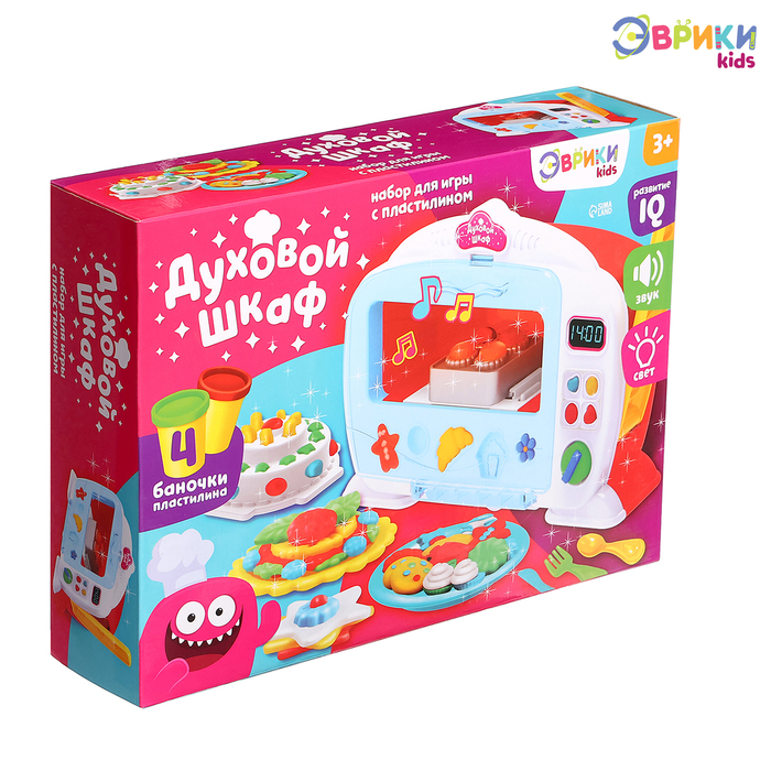 Набор для игры с пластилином «Духовой шкаф», световые и звуковые эффекты - Фото 1