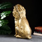 Фигура "Лев сидящий" золото, 40х25х56см - Фото 3
