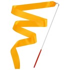 Лента для художественной гимнастики с палочкой Grace Dance, 2 м, цвет оранжевый - Фото 3
