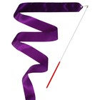 Лента для художественной гимнастики с палочкой Grace Dance, 6 м, цвет фиолетовый - Фото 3