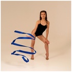 Лента для художественной гимнастики с палочкой Grace Dance, 4 м, цвет синий - Фото 3