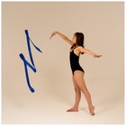 Лента для художественной гимнастики с палочкой Grace Dance, 4 м, цвет синий - Фото 5