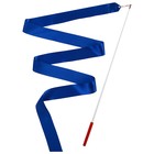 Лента для художественной гимнастики с палочкой Grace Dance, 2 м, цвет синий - Фото 3