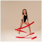 Лента для художественной гимнастики с палочкой Grace Dance, 4 м, цвет фуксия - Фото 3
