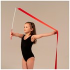 Лента для художественной гимнастики с палочкой Grace Dance, 4 м, цвет фуксия - Фото 4
