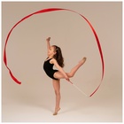 Лента для художественной гимнастики с палочкой Grace Dance, 4 м, цвет фуксия - Фото 6