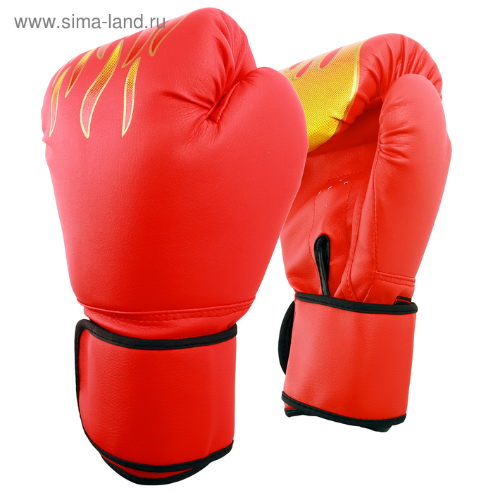 Перчатки боксёрские детские, красные, размер 6 oz - Фото 1