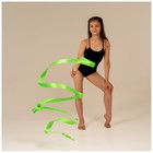 Лента для художественной гимнастики с палочкой Grace Dance, 4 м, цвет зелёный - Фото 3
