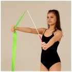 Лента для художественной гимнастики с палочкой Grace Dance, 4 м, цвет зелёный - Фото 4