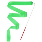 Лента для художественной гимнастики с палочкой Grace Dance, 4 м, цвет зелёный - Фото 8