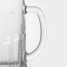 Пивная кружка «Пит», 500 мл, стекло, прозрачная - Фото 4