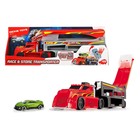 Игрушка «Автовоз», 4 уровня, грузовик и одна машинка, цвет красный, 44,5 - Фото 1