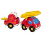 Машинка Smoby Vroom Planet «Мини-грузовик пожарный», с прицепом - Фото 3