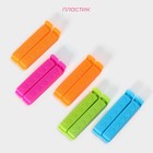 Зажимы для пакетов Доляна, 7.5 см, 10 шт., МИКС - Фото 2