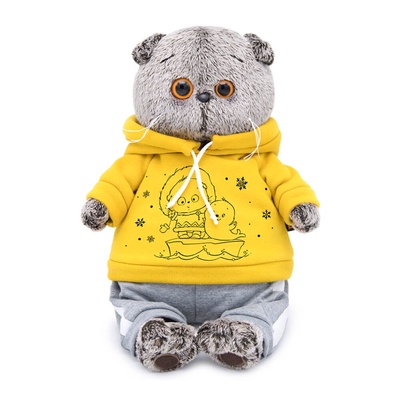 Мягкая игрушка «Басик» в спортивном костюме, 19 см