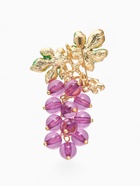 Брошь «Виноград» кисть, фиолетово-зелёная в золоте - Фото 2