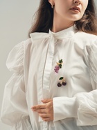 Брошь «Виноград» кисть, фиолетово-зелёная в золоте - Фото 4