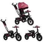 Велосипед трёхколёсный Micio Comfort Plus, надувные колёса 12"/10", цвет бордовый - Фото 3