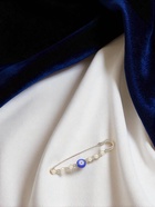 Булавка-оберег «От сглаза» 6 см, бело-синяя в серебре - Фото 4