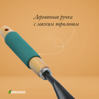 Грабли малые, веерные, пластинчатые, 9 зубцов, длина 42 см, металл, деревянная ручка с поролоном, Greengo - Фото 4