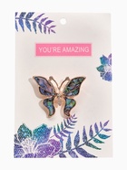 Брошь «Галиотис. Летящая бабочка», в розовом золоте - Фото 5