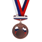 Медаль под нанесение с колодкой триколор 150 бронза - Фото 2