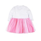 Платье детское De luxe, рост 80 см, цвет белый/розовый - Фото 2