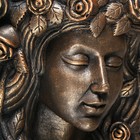 Кашпо настенное декоративное "Девушка", бронзовое, гипс, 22х14х41 см - Фото 4