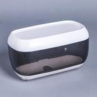 Диспенсер бумажных полотенец в листах, пластик, 23×13×14 см, цвет коричневый - Фото 1