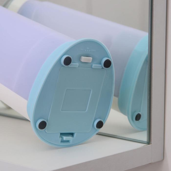 Диспенсер для антисептика/жидкого мыла, сенсорный, на батарейках, 400 мл, цвет голубой - фото 1896708828