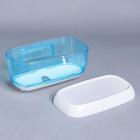 Диспенсер бумажных полотенец в листах, пластик, 23×13×14 см, цвет голубой - Фото 3