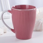 Кружка керамическая Доляна Coffee, 270 мл, цвет розовый - Фото 2