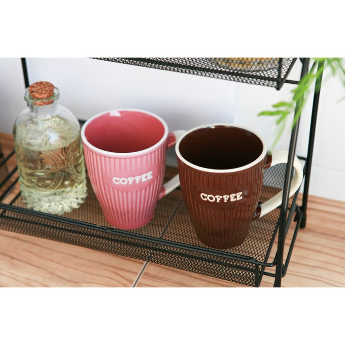 Кружка керамическая Доляна Coffee, 270 мл, цвет розовый - фото 1906981693
