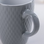 Кружка керамическая Доляна «Лилу», 190 мл, цвет серый - Фото 3