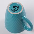 Кружка Доляна «Лилу», 190 мл, керамика, голубая - Фото 4
