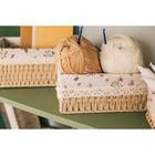 Корзина для хранения плетёная ручной работы Доляна «Полянка», 22×16×10 см, цвет бежевый - фото 24698495