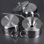 Соковарка Доляна, 5.8 л, d=23 см, стеклянная крышка, индукция, нержавеющая сталь - Фото 4