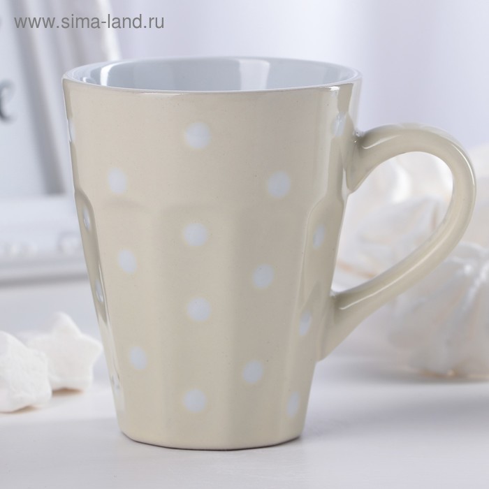 Кружка керамическая Доляна «Горох», 270 мл - Фото 1