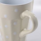 Кружка керамическая Доляна «Горох», 270 мл - Фото 4