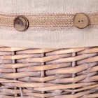 Корзина для белья универсальная плетёная Доляна «Теплота», 45×45×55 см - Фото 3