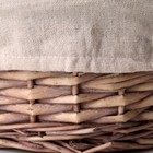 Корзина для белья универсальная плетёная Доляна «Теплота», 26×26×18,5 см - Фото 3