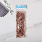 Мочалка-лента для тела массажная Доляна, 35×12 см, цвет бежевый - Фото 5