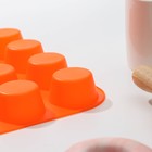 Форма силиконовая для выпечки «Круг», 33×24,5 см, 24 ячейки (d=4,5 см), цвет МИКС - Фото 3